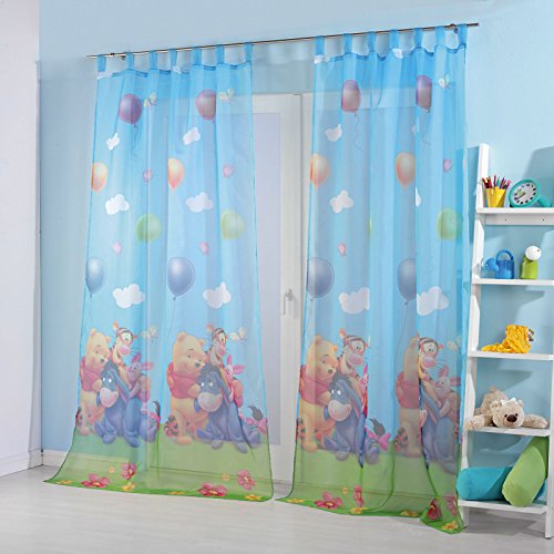 Kinderzimmer Gardinen Vorhang Set Motiv: Winnie the Pooh