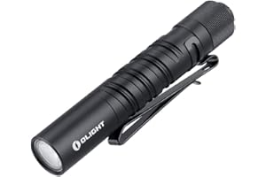 OLIGHT I3T EOS Penlight Torch 180 Lumens 60 Meters Throw Mini AAA EDC Flashlight Everyday Pocket Carry Outdoor Gear for Dog Walking, Hiking, Camping, Jogging, Maintenance (Black)