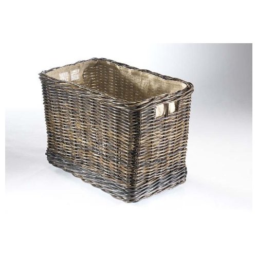 Preisvergleich Produktbild Rattankorb eckig Rollen Leinenst.Krabu