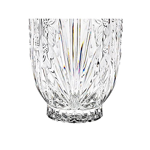 Vase, Blumenvase, Bouquet Vase „CUBA“ transparent, H=23cm, Bleikristall Glas, moderner Style (GERMAN CRYSTAL powered by CRISTALICA) - 3
