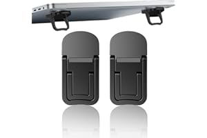BIRLOZA 2 Soporte para Ordenador portátil, Elevador de Teclado portátil Plegable Invisible Soporte para Ordenador portátil para Escritorio Metal pies Plegables