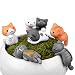 Produktbild Lucky Cat Landschaft Dekor Ornament, ONEVER Spielzeug Hand Landschaft Garten Dekor Landschaft Ornament für Home Kinderzimmer Schreibtisch Dekor (6er Pack)