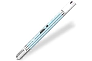 esLife Feuerzeug USB Elektro Kerzenfeuerzeug mit Sicherheitsschalter LED-Display, flammenlose tragbare Winddichte Plasmafeuerzeuge für Feuerwerk, Küche, Grill, Blau