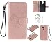 Produktbild für Huawei Honor 6C Pro Hülle,Geprägte Muster Handy hülle / Tasche / Cover / Case für das Huawei Honor 6C Pro PU Leder Flip Cover Leder Hülle Kunstleder Folio Schutzhülle Wallet Tasche Etui Standfunktion Kredit Kartenfächer+Schlüsselanhänger (Y) (1)