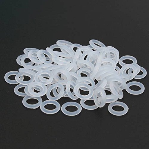 ELEGIANT 150Pcs Weiß Silikon O-Ring Tastenkappe Keycap Switch Dämpfer White Keycap Rubber O-Ring Switch Dampeners für Cherry MX Switch keyboard - 3