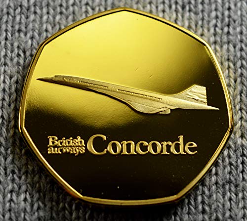 British Airways Concorde - Album commemorativo in Oro 24 carati, Collezione Coin Hunt Supersonic Jet Aviation, Air France