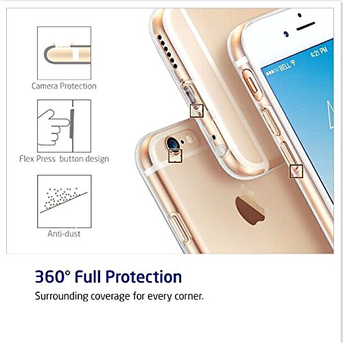 Funda iPhone 6 Carcasas Sunroyal Phone Case iPhone 6S Sunroyal Ultra
Clear Creativo Natural Printing Pattern Transparente Soft TPU Silicone
Bumper Practical Ultra Slim Case Resistente a los Ara azos Delgada
Protectora Caja del Tel fono para Apple iPhone 6 4 7 - Dise o Creativo
Hermosa Rosa Blume Flor Patr n