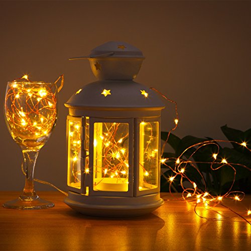 Amir 2.2M 20LEDs Lichterkette, 6er St¨¹ck Lichterkette Stern Kupferdraht Mikro Batteriebetrieben Innenbeleuchtung Deko f¨¹r Weihnachten, Hochzeit, Haus ¨C Warmwei? - 3
