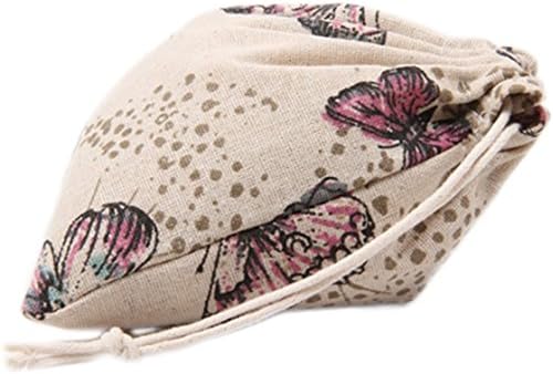 Fablcrew Storage Bag Butterfly Shoulder Tote Sack Bag Drawstring Backpack Bag for Travel Sport S