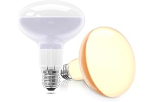 Klarlight Heat Lamp Bulb 100W, E27 Reptile Heat Lamp Dimmable Simulated Sunlight Basking Bulb for Bearded Dragon, Tortoise, Lizard, Puppy, Chicks, AC220-240V, 2-Pack