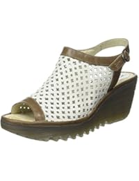 Fly London Yuti734fly, Sandalias de Cuñas de Punta Descubierta Mujer