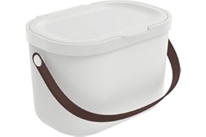 Rotho Babydesign Wickeltisch-Organizer YUMA aus recyceltem Kunststoff, hygienisch & umweltfreundlich – mit Deckel & Tragegriff, weiss 3,2 Liter