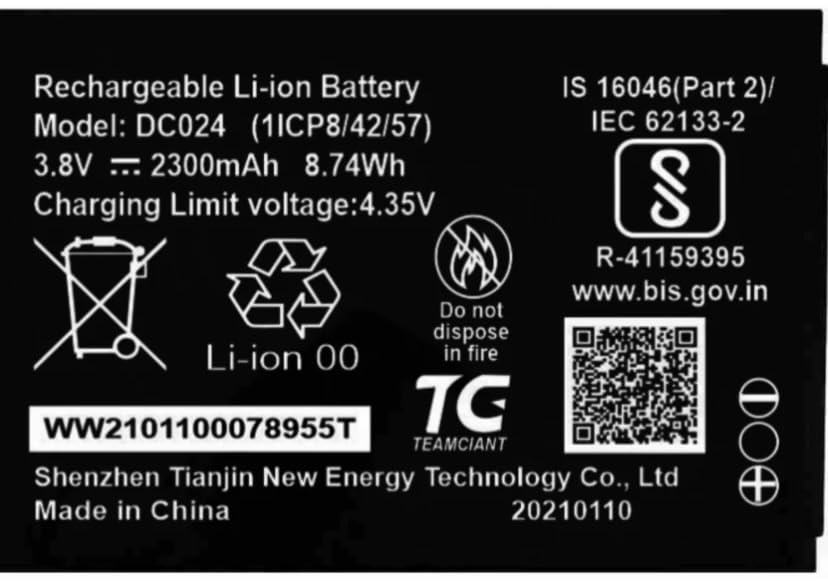 AEV Compatible Original DC024/H12348 Battery for Airtel My WiFi AMF-311WW Wireless Data Card 4G Hotspot-B_2300mAh