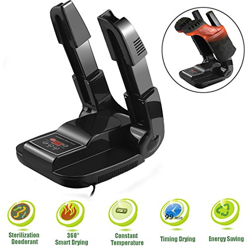 MINPE Electric shoe Boot Dryer con timer UV e ozono retrattile sterilizzazione deodorante essiccazione evitare odore di muffa e batteri per guanti calze cappelli
