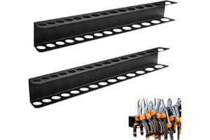 AXVRAV 2 Stück Zangenhalter Wandhalterung, 40cm Werkzeug Wandhalter Kohlenstoffstahl, Zangenschlüssel Organizer Zangen Wandregal Schraubendreher Halter Hammerständer für Garage Werkstätten Werkbänke