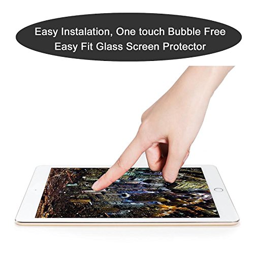 Neue iPad Pro 10,5 Displayschutzfolie [3D Glas] DN® Premium Gehärtetes Glas Displayschutzfolie für Neue iPad Pro 10,5 Bubble kostenlos, einfach zu installieren [kompatibel mit Neue iPad Pro 10,5 Fall] - 4