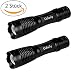 Produktbild Udaily E6 (2 Stück) LED Taschenlampe mit Superheller Hochleistungs - Taktische Taschenlampe - Tragbare Wasserdichte Taschenlampe fürs Freie mit Einstellbarem Fokus und 5 Lichtmodi für Campen Wandern