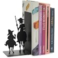 Serre-livres En Métal “Exercise Your Mind” - Set De 2 Pièces Noir, Base Antidérapante Silicone