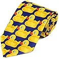 Coeyos Cravatta Ducky Blu e Giallo - Cravatta Anatra Originale