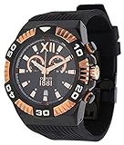 Cerruti Herren Armbanduhr Chronograph schwarz CRA038D224Q
