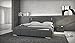 Produktbild Sedex Bett Ricci 140x200 cm Designerbett m. LED-Beleuchtung Hotelbett Ehebett Polsterbett Kunstleder - grau