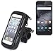 Produktbild Fahrradhalterung für Gigaset ME Pure, Handyhalterung Lenkstange Fahrrad Halter Motorrad Bike mount Smartphone Halter Wasserabweisend, regensicher, spritzwasserdicht