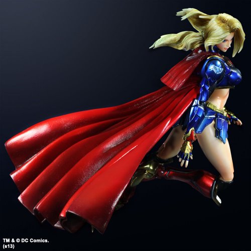 DC Comics Play Arts Kai Variant Supergirl Action Figure