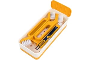 siismi 7 w 1 szczotka do czyszczenia fug, szczotka do głębokiego czyszczenia pryszniców, podłóg, łazienki i kuchni (żółta)