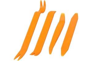 Clyhon Outil Démontage Installation de Garnitures, Panneau De Voiture avec Ensemble D'Outils De Retrait De Garniture pour Voiture Radio Audio Garniture Intérieure Dash Tableau de Bord-4 pièces