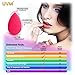 UVM 5pcs - Mini Precision Beauty Makeup Sponge Beauty Sponge Blender in Applicators, Blend Foundation Sponge (ROSE RED)