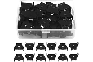 WMYCONGCONG Lot de 50 Supports de Piles Bouton Verticales en Plastique pour CR2032