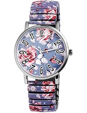 Excellanc Women Watch Rosen Damenuhr analoge Zugband Armbanduhr Quartz