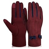 Vbiger Damen Handschuhe Winterhandschuhe Fahrradhandschuhe Damen Touchscreen Han