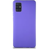 KZY İletişim Samsung Galaxy A51 ile Uyumlu Kılıf Soft Premier Renkli Silikon Kapak - Mor