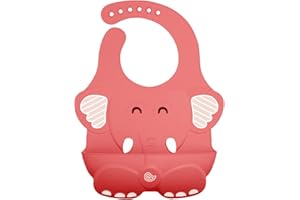 Sichy Baby Bibs Silicone Feeding Bibs for Babies & Toddlers, Easily Adjustable and Wipe Clean Soft Waterproof Weaning Bibs with Wide Food Crumb Catcher Pocket
