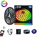 Produktbild HUIGE Wasserdichte LED-Striplichter 5M,300LEDs SMD 5050 RGB Farbwechsel Ambient Lighting LED-Tape Full Kit mit IR-Fernbedienung für TV Home Weihnachtsdekoration