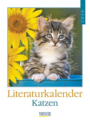Katzen 2016: Literatur-Wochenkalender