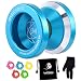 Produktbild MAGICYOYO N8 Unresponsive Yoyo Alloy Aluminum Yo Yo + 5 Strings + Glove+Yoyo Bag Gift (blue)