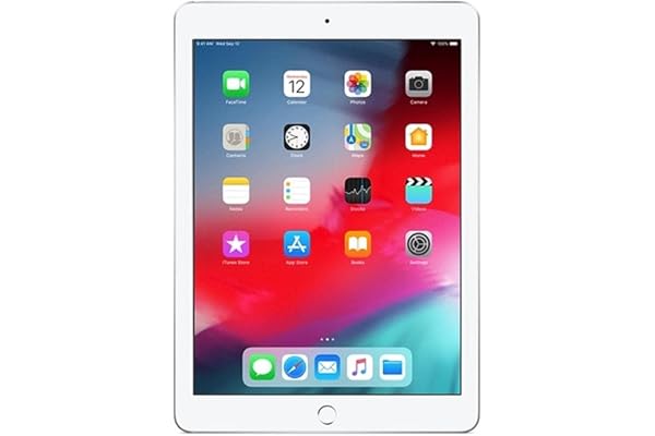 Apple 2018 iPad (9.7-Pouces, Wi-FI + Cellulaire, 128Go) Argent (Reconditionné)
