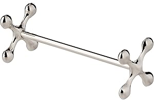 EDZARD Ensemble de 6 Repose Couteau Croisée, repose baguettes, Longueur 7 cm, argenté Noble, résistant au ternissement