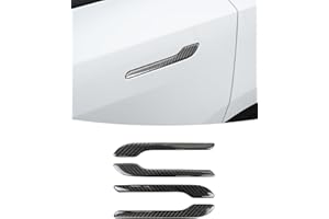 EULIMBQS Copri Maniglia per Portiera in Fibra di Carbonio per Tesla Model 3 2017-2023, Copri Maniglia per Maniglia per Portiera per Tesla Model Y 2020-2023