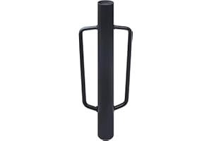 UISEBRT Handramme für Holzpfähle Pfahl- Handramme für Poststen Zaunpfahl-Ramme mit Handgriffe Bodenramme Bodenverdichtungswerkzeug, Postramme für Zaunbau & Bodenverdichtung, aus Stahl 76mm