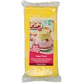 FunCakes Sugar Paste Sugar Paste, Mellow Yellow, 1 kg | Easy to use, soft, flexible and mouldable, ideal for decorating cakes
