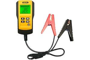 eOUTIL Comprobador de batería y alternador de 12 V para Coche, analizador de batería automático con Pantalla LCD