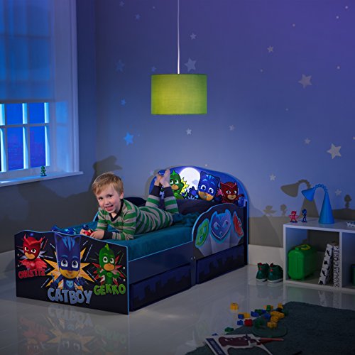 HelloHome PJ masques - Lit pour enfants avec espace de rangement sous le lit