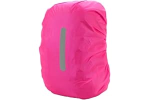 PINEPAN Funda impermeable para mochila con rayas reflectantes, 15 l - 100 l, impermeable, para senderismo, camping, viajes, ciclismo