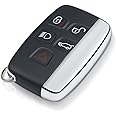 Key Matrix 5 Button Car Key Fob Cover Replacement For Range Rover Sport Evoque Land Rover Discovery 4 Freelander Jaguar Remote Key Case Shell