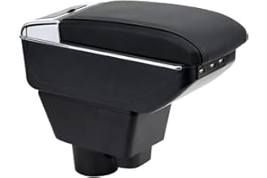 OYHCM Reposabrazos Central para Opel Corsa F 2019-2025 Apoyabrazos con Doble Almacenamiento, Fácil de Instalar, Consola Central para Coche, Accesorio Personalizado Negro