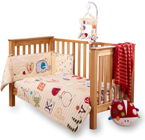 Clair de Lune ABC Cot/ Cot Bed Quilt and Bumper Set (2 Pieces)