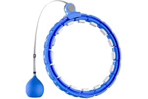 Cozylady Smart Weighted Hula Hoop per Adulti con Effetti Luminosi LED Colorati o Versione Standard, Cerchio Hula Hoop da 121 cm con Palla Ponderata, Resistente e Silenzioso, Ideale per Dimagrire.